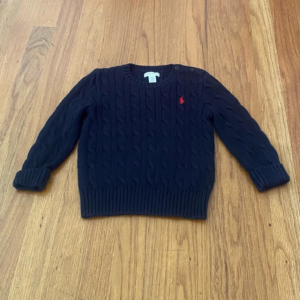 Ralph Lauren Cable Knit Baby Sweater